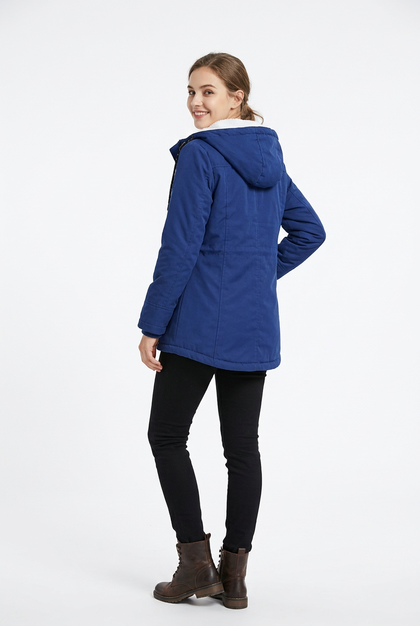 Parka Azul Rey - Espalda