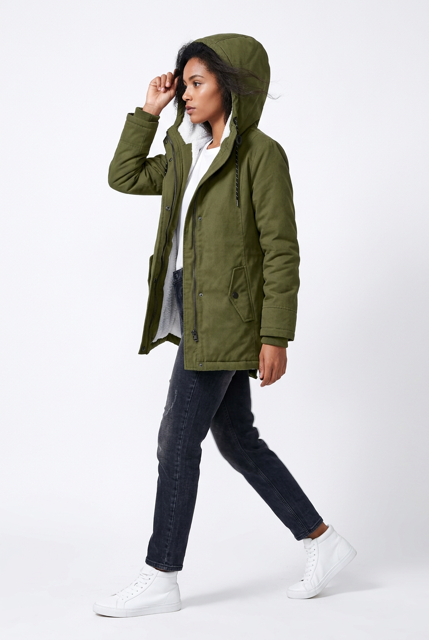 Parka Verde Militar - Perfil