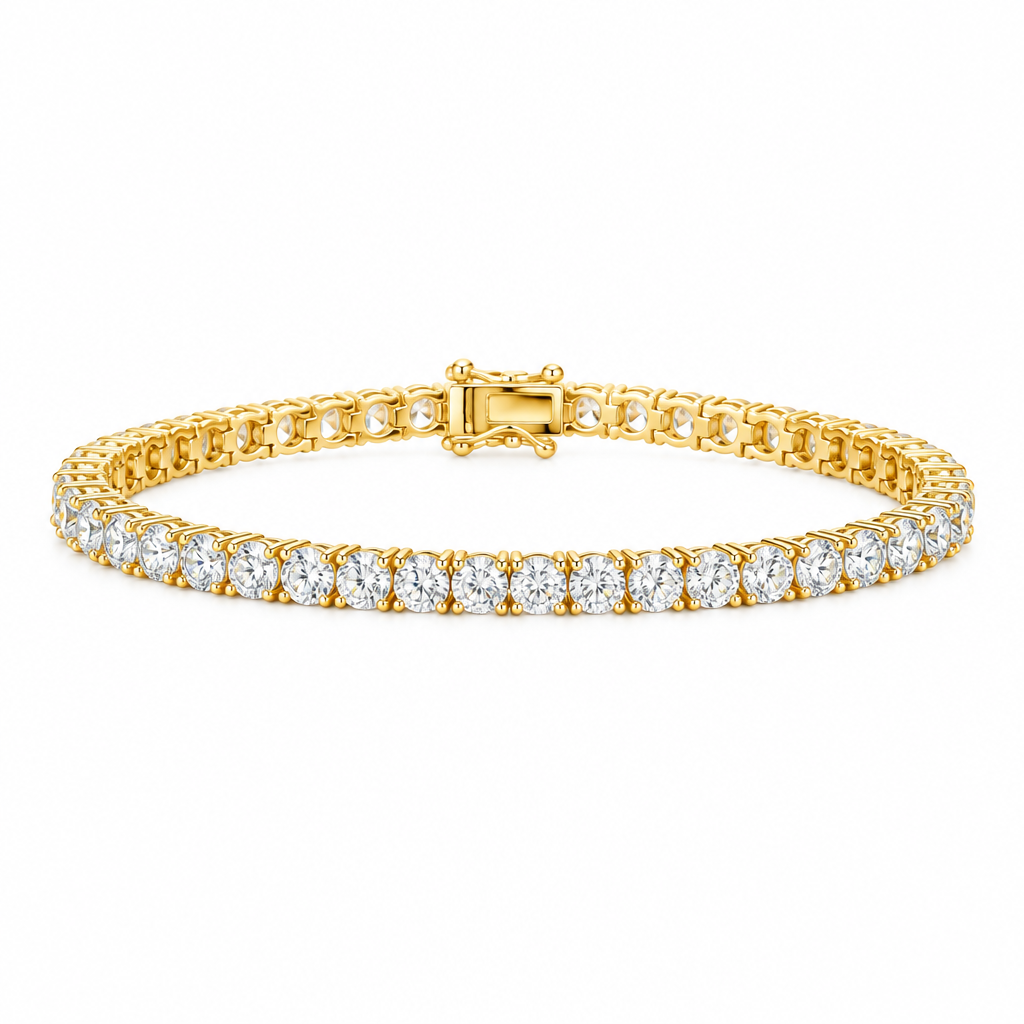 Pulsera oro fondo blanco