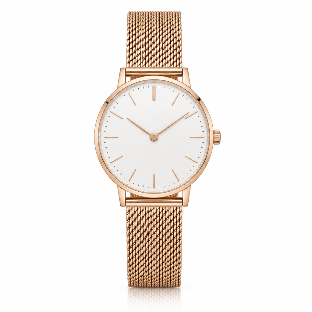 Reloj oro rosa mesh
