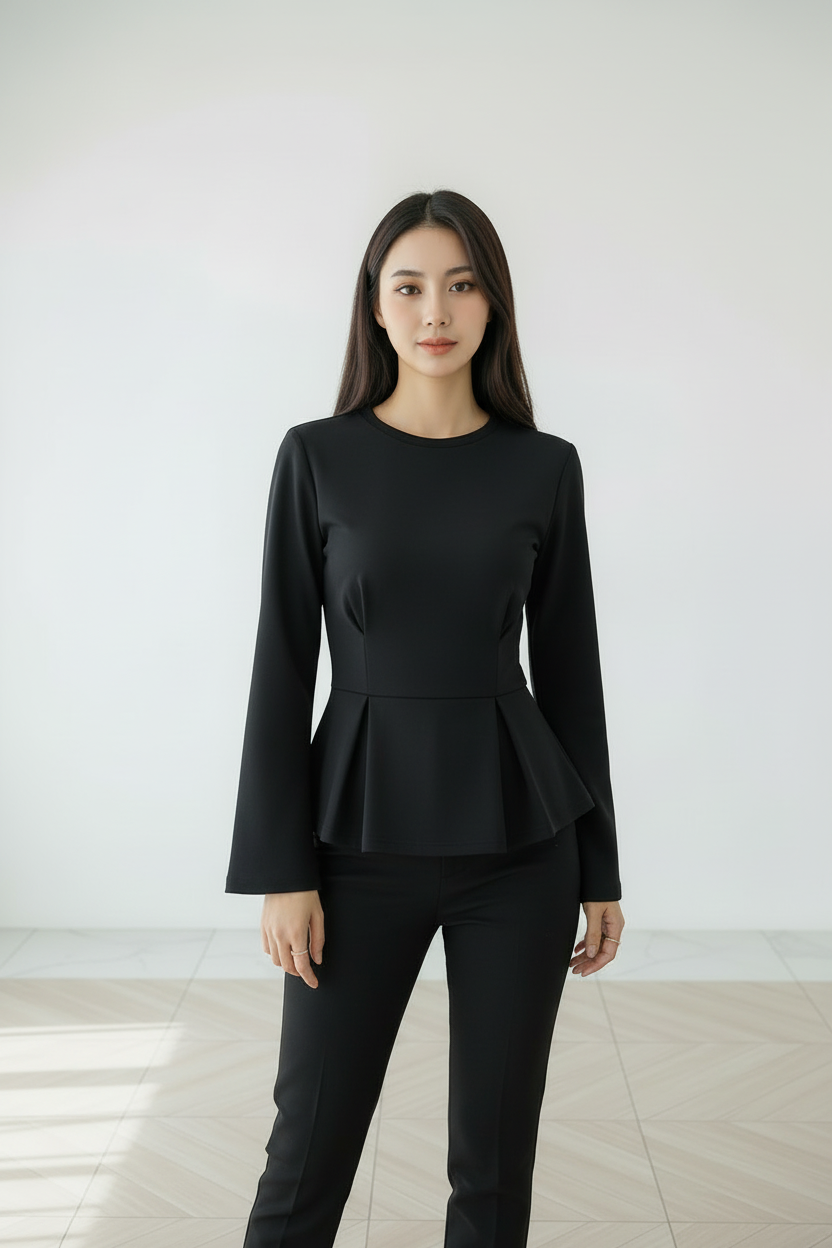 Top negro modelo española europea