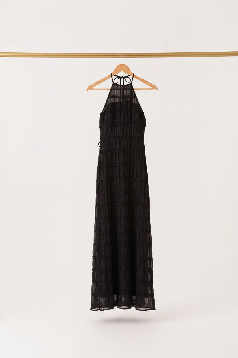Vestido negro percha